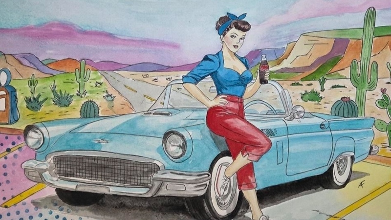 Réalisation d'une œuvre abstraite